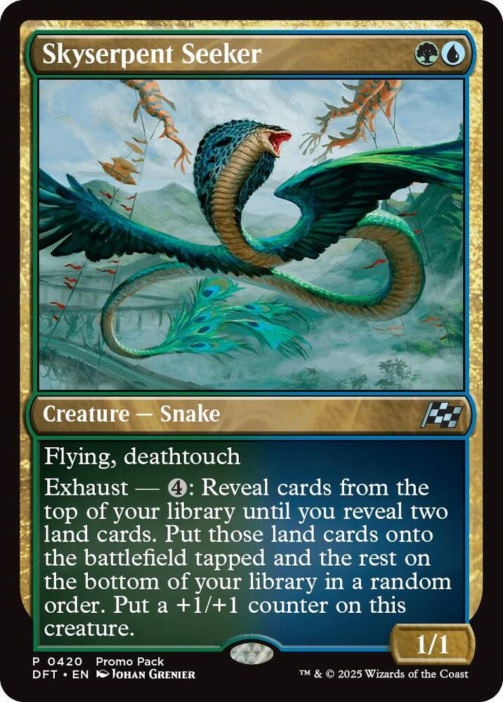 Skyserpent Seeker 420 card from Promo Pack: Aetherdrift