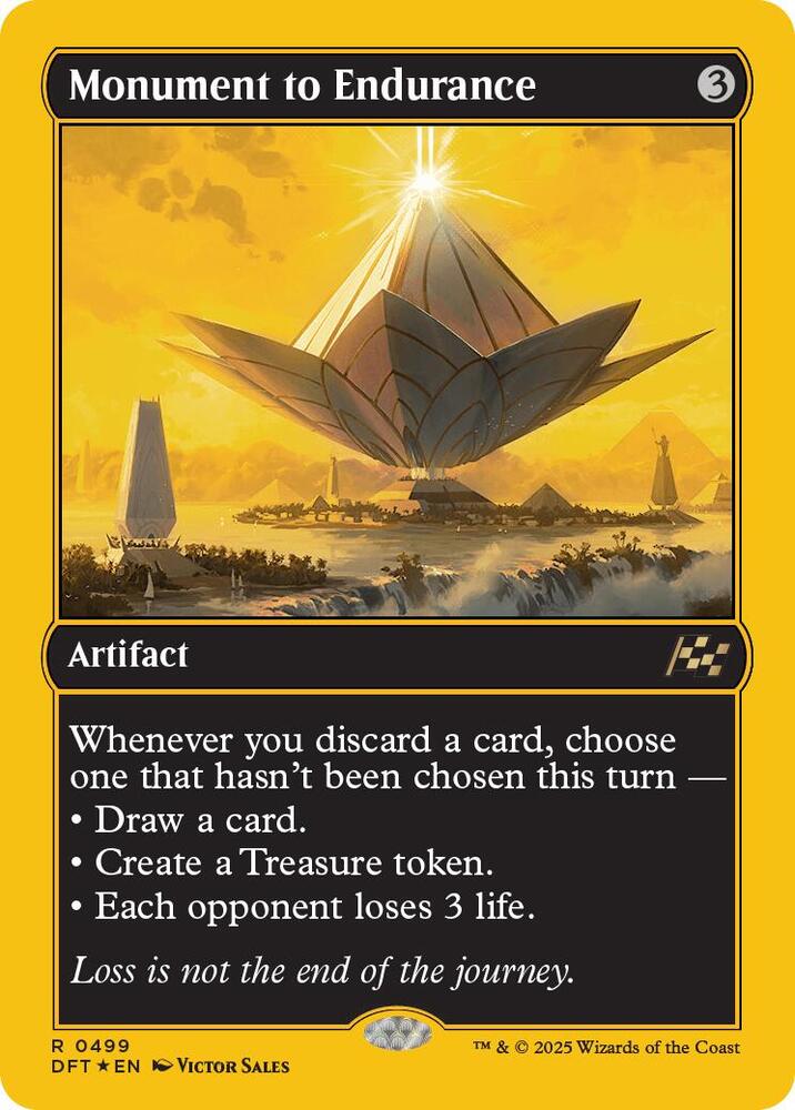 Monument to Endurance (First-Place Foil) 499 card from Aetherdrift