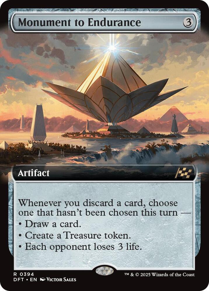 Monument to Endurance (Extended Art) 394 card from Aetherdrift