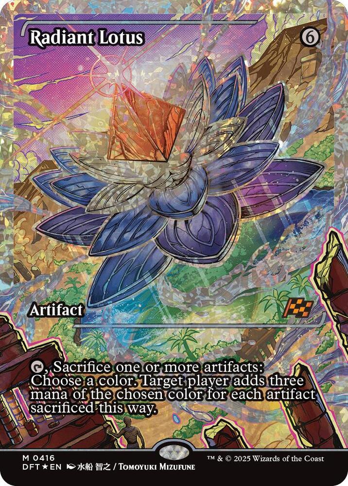 Radiant Lotus (Showcase) (Fracture Foil) 416 card from Aetherdrift