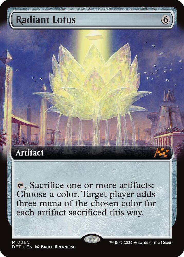 Radiant Lotus (Extended Art) 395 card from Aetherdrift