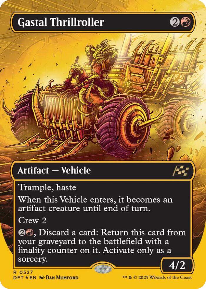 Gastal Thrillroller (Borderless) (First-Place Foil) 527 card from Aetherdrift