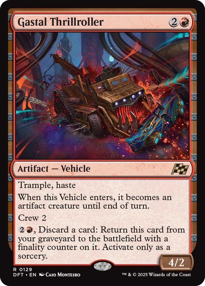 Gastal Thrillroller 129 card from Aetherdrift