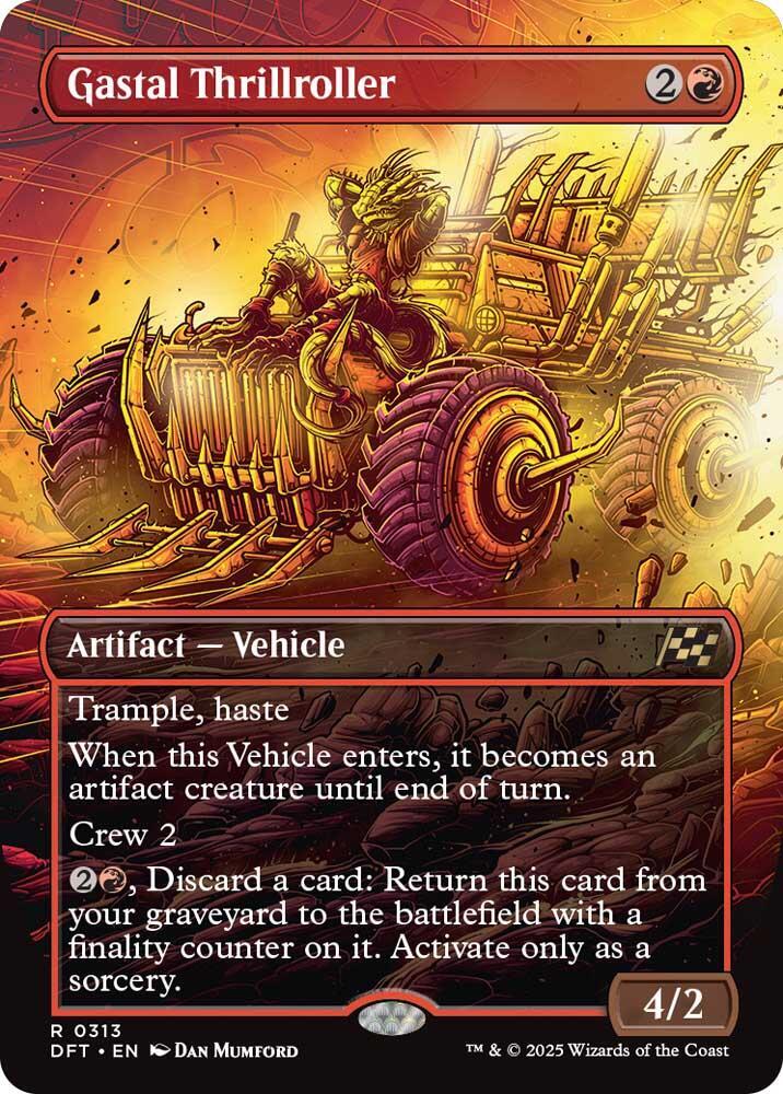 Gastal Thrillroller (Borderless) 313 card from Aetherdrift