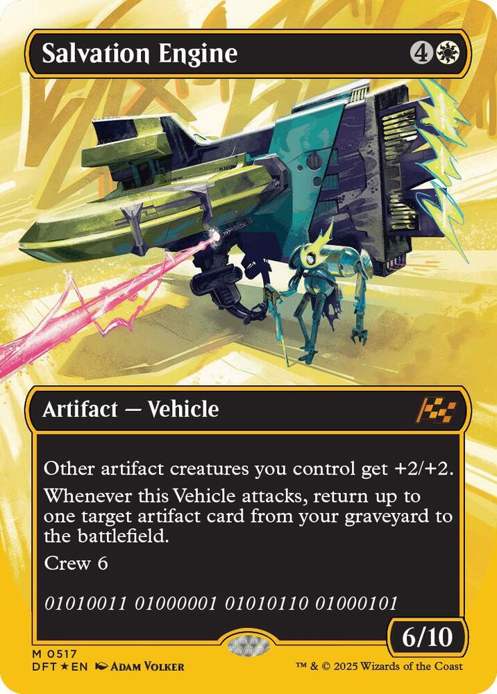 Salvation Engine (Borderless) (First-Place Foil) 517 card from Aetherdrift