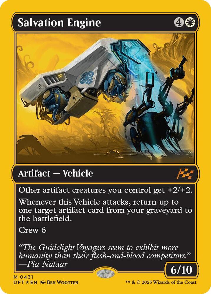 Salvation Engine (First-Place Foil) 431 card from Aetherdrift
