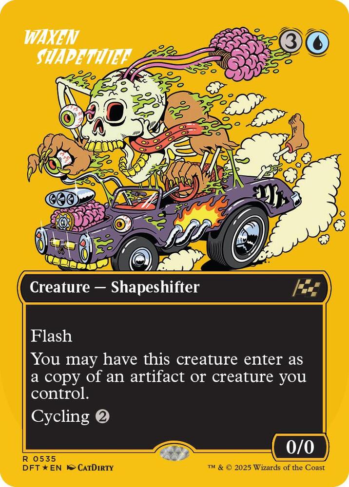 Waxen Shapethief (Borderless) (First-Place Foil) 535 card from Aetherdrift