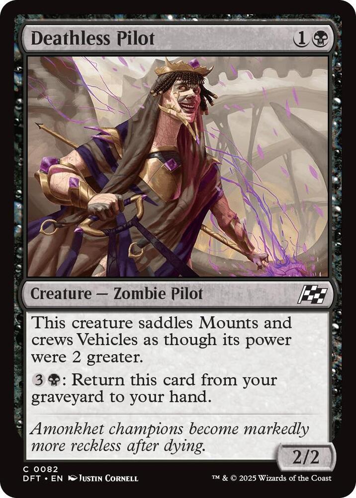 Deathless Pilot 82 card from Aetherdrift