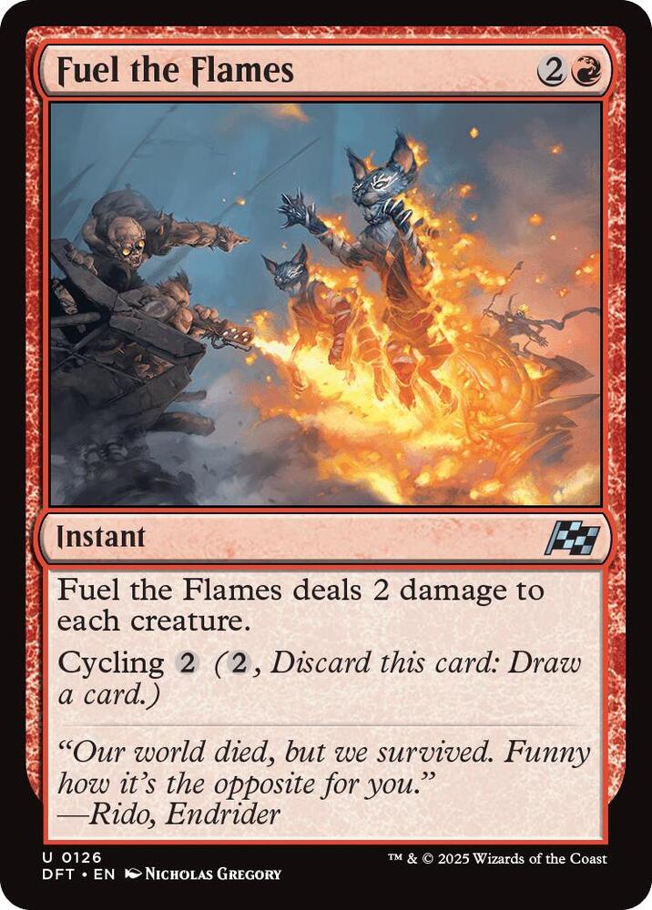 Fuel the Flames 126 card from Aetherdrift