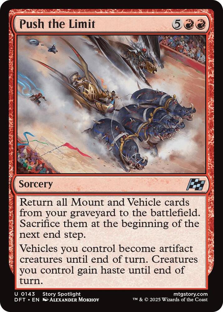 Push the Limit 143 card from Aetherdrift