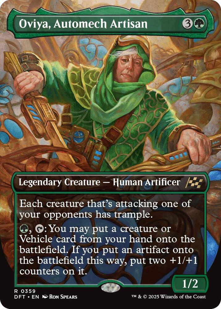 Oviya, Automech Artisan (Borderless) 359 card from Aetherdrift