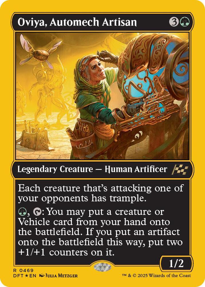 Oviya, Automech Artisan (First-Place Foil) 469 card from Aetherdrift