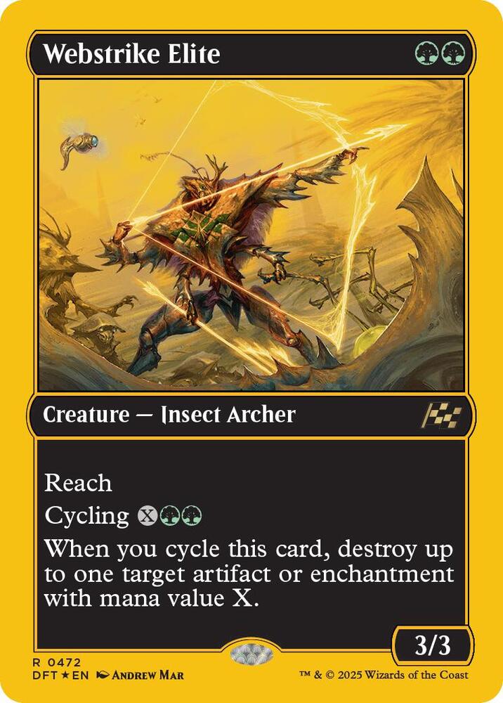Webstrike Elite (First-Place Foil) 472 card from Aetherdrift