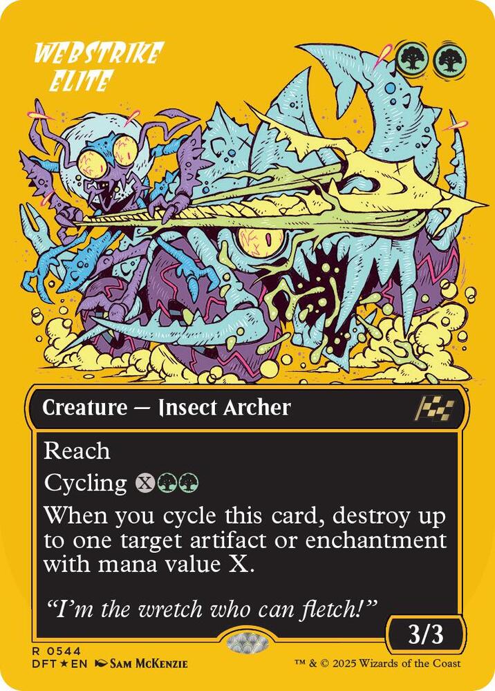 Webstrike Elite (Borderless) (First-Place Foil) 544 card from Aetherdrift