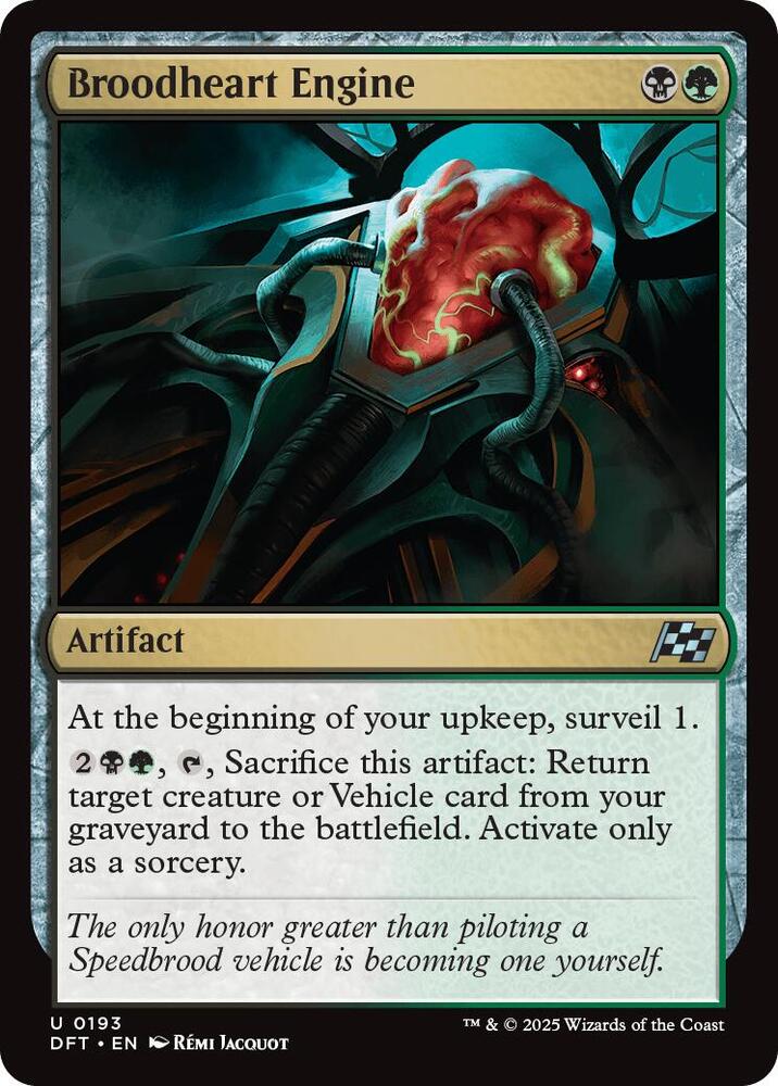 Broodheart Engine 193 card from Aetherdrift