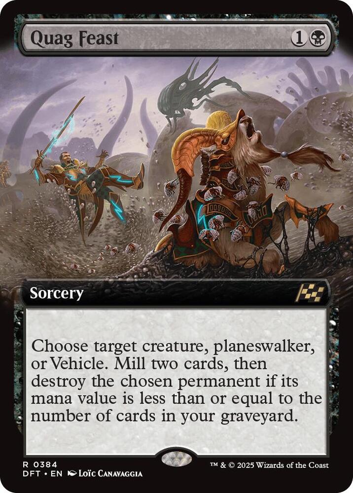 Quag Feast (Extended Art) 384 card from Aetherdrift