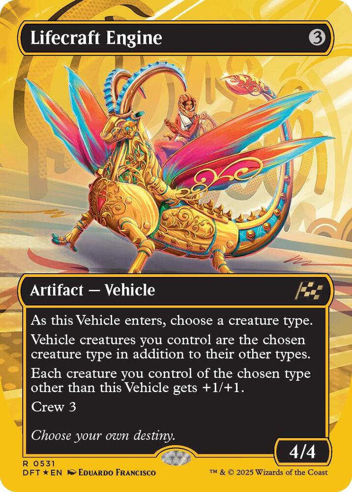 Lifecraft Engine (Borderless) (First-Place Foil) 531 card from Aetherdrift