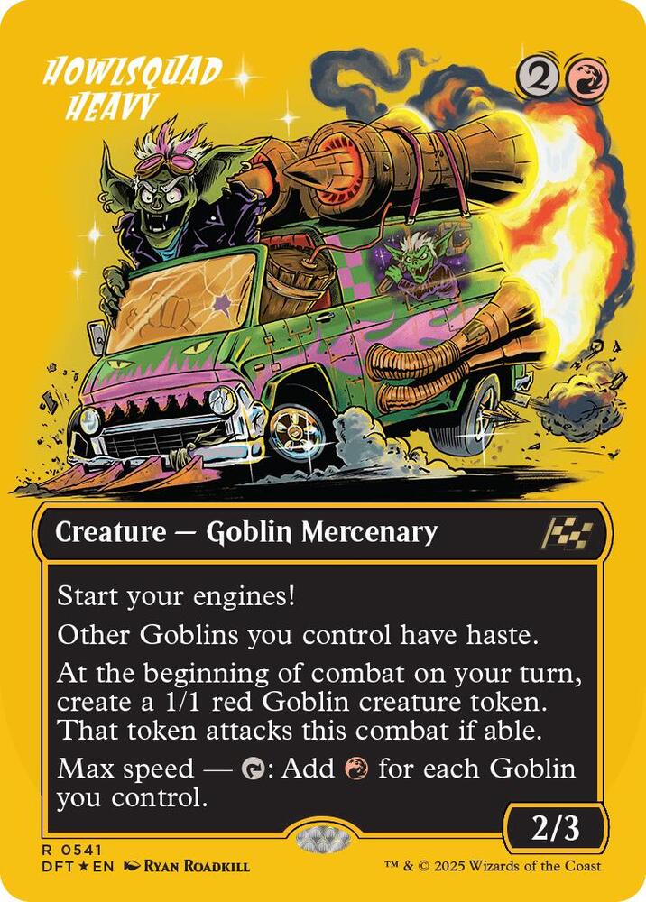 Howlsquad Heavy (Borderless) (First-Place Foil) 541 card from Aetherdrift