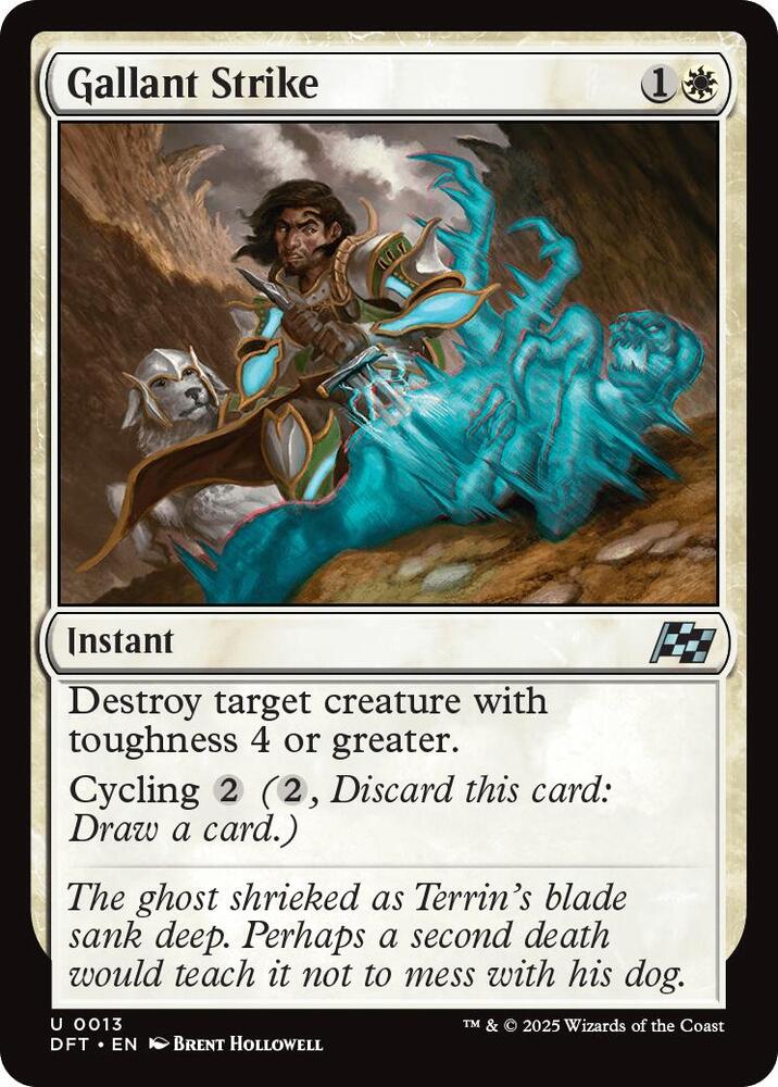 Gallant Strike 13 card from Aetherdrift