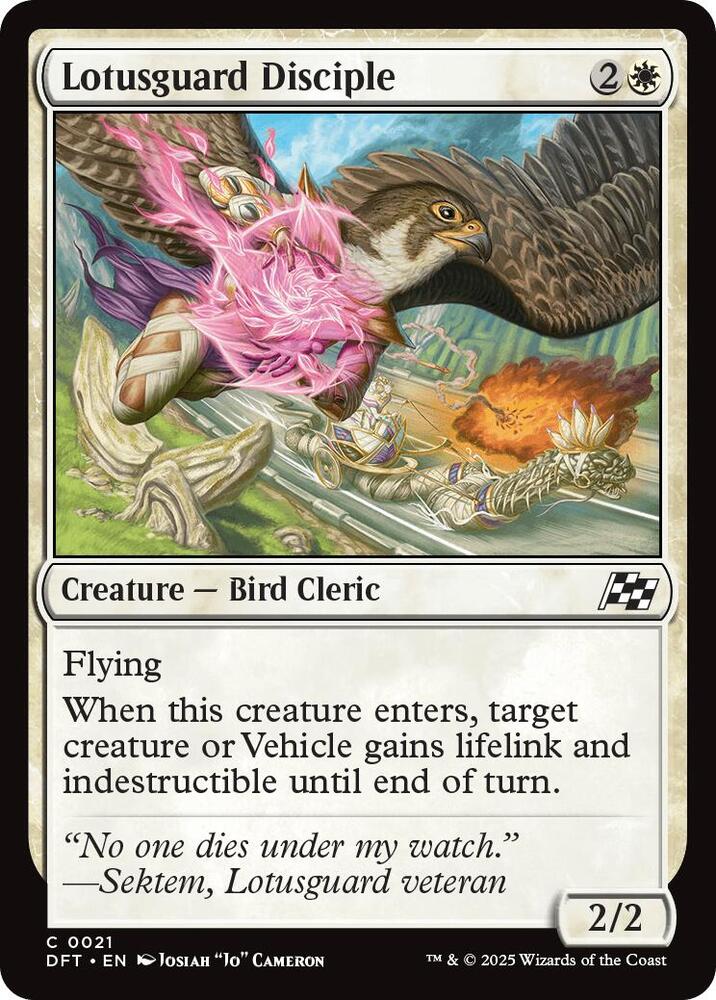 Lotusguard Disciple 21 card from Aetherdrift