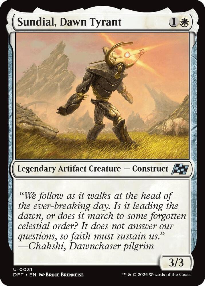 Sundial, Dawn Tyrant 31 card from Aetherdrift