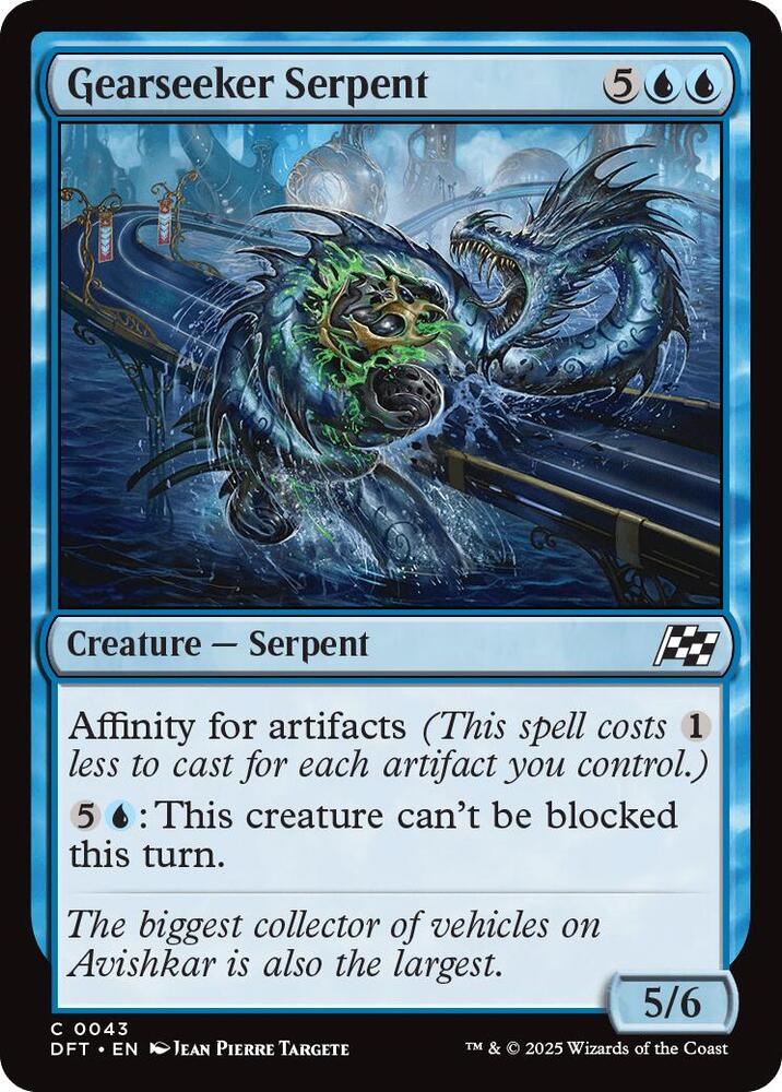 Gearseeker Serpent 43 card from Aetherdrift