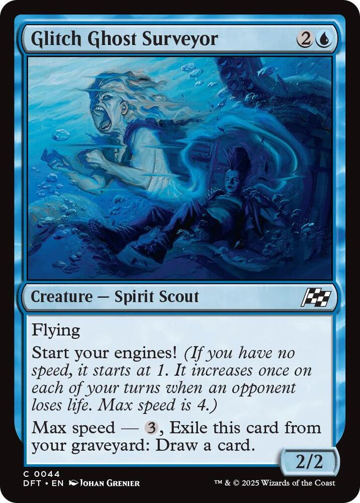 Glitch Ghost Surveyor 44 card from Aetherdrift