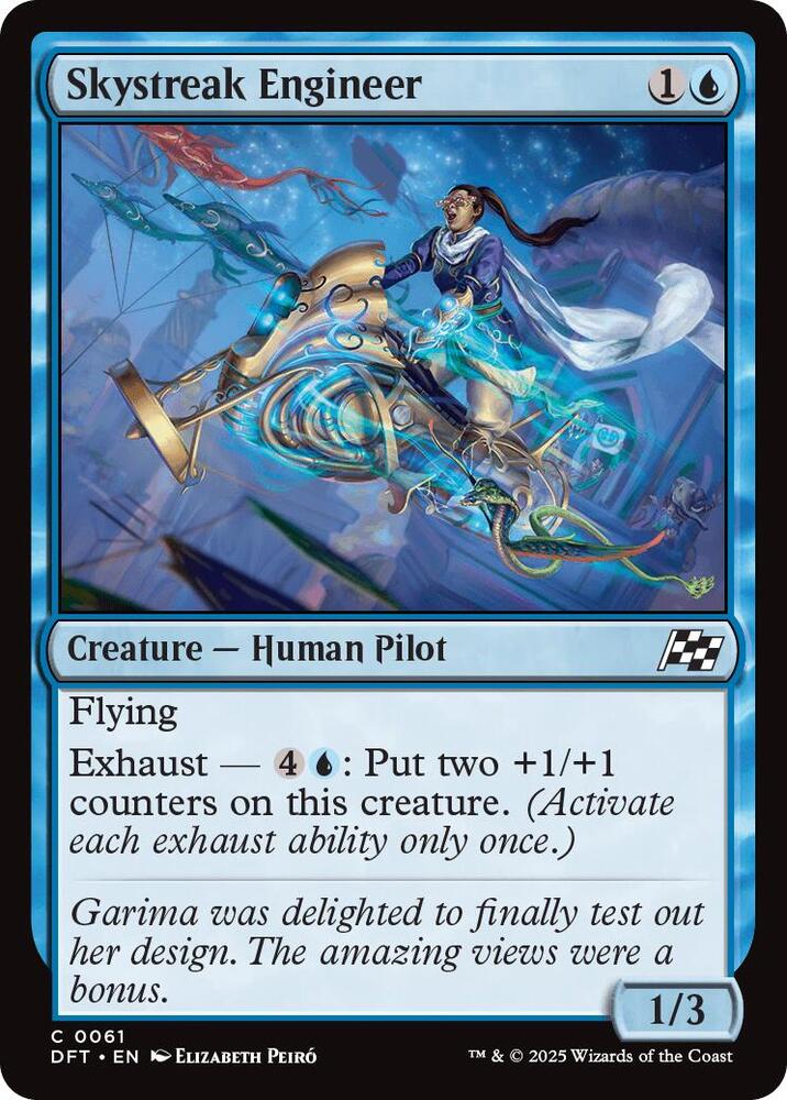 Skystreak Engineer 61 card from Aetherdrift