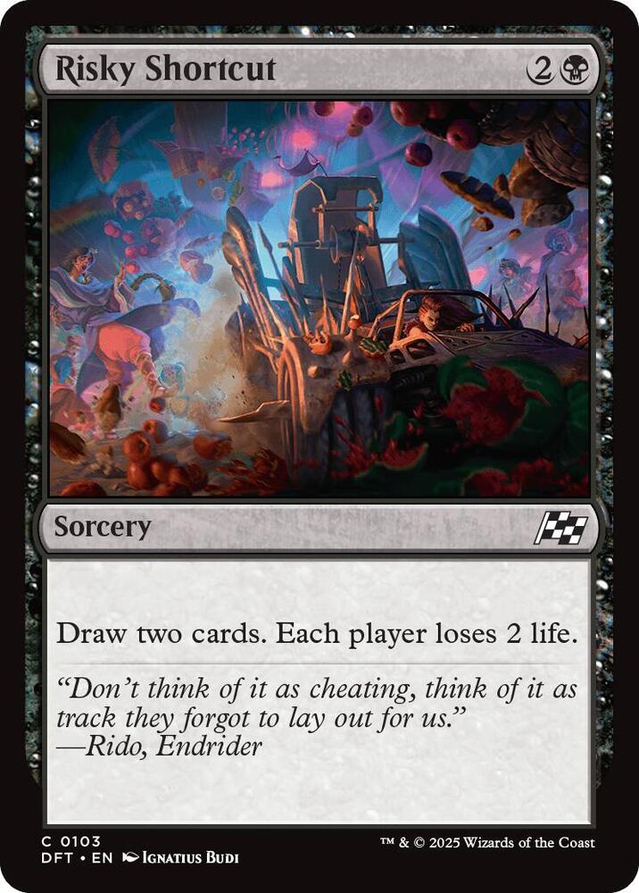 Risky Shortcut 103 card from Aetherdrift