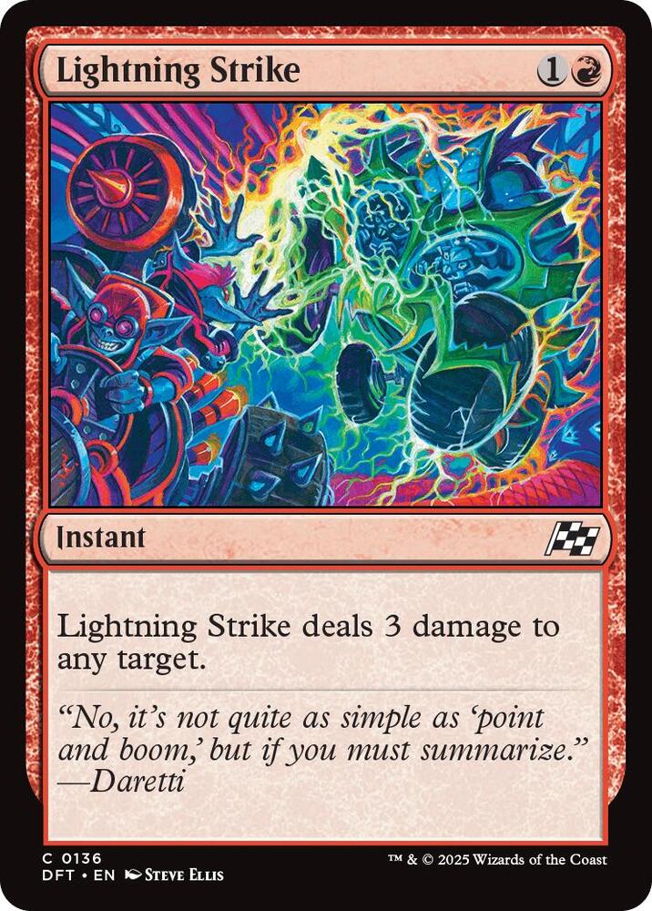Lightning Strike 136 card from Aetherdrift