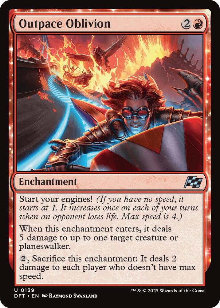 Outpace Oblivion 139 card from Aetherdrift