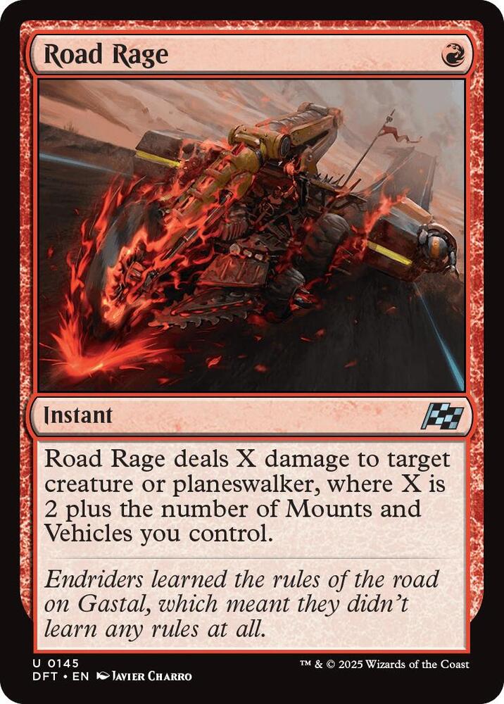 Road Rage 145 card from Aetherdrift