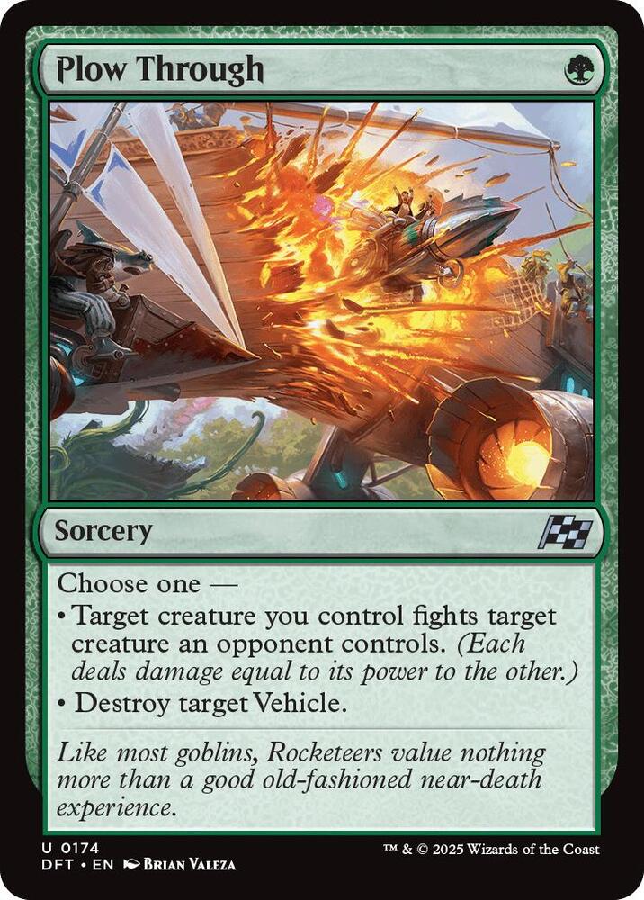 Plow Through 174 card from Aetherdrift