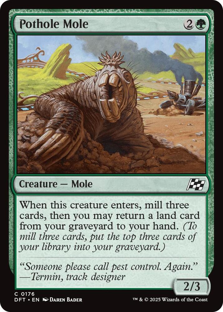 Pothole Mole 176 card from Aetherdrift