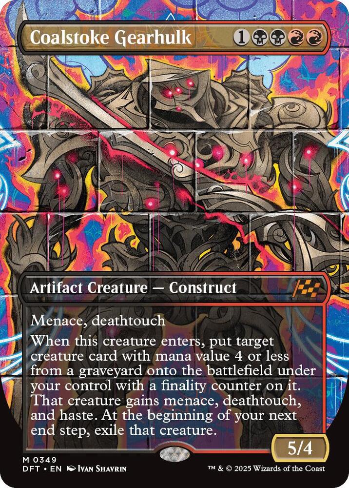 Coalstoke Gearhulk (Borderless) 349 card from Aetherdrift