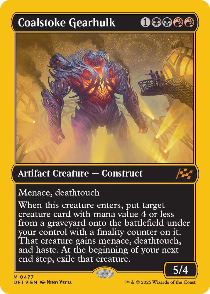 Coalstoke Gearhulk (First-Place Foil) 477 card from Aetherdrift