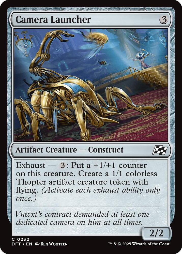 Camera Launcher 232 card from Aetherdrift