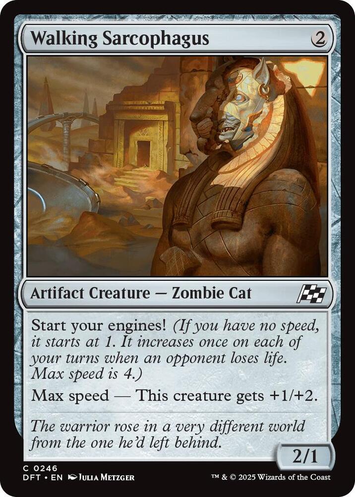 Walking Sarcophagus 246 card from Aetherdrift