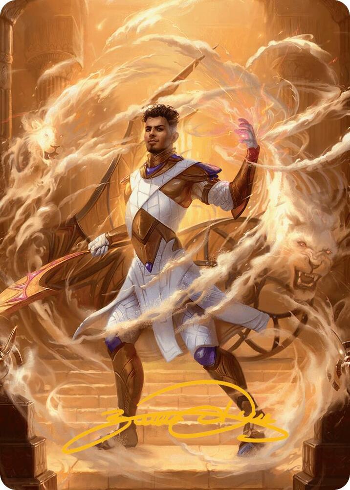 Basri, Tomorrow's Champion Art Card (Gold-Stamped Signature) 9 card from Art Series: Aetherdrift