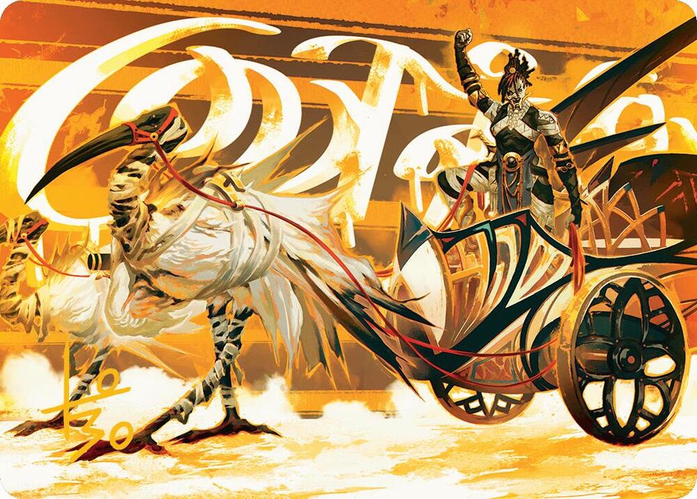 Skyseer's Chariot Art Card (Gold-Stamped Signature) 35 card from Art Series: Aetherdrift