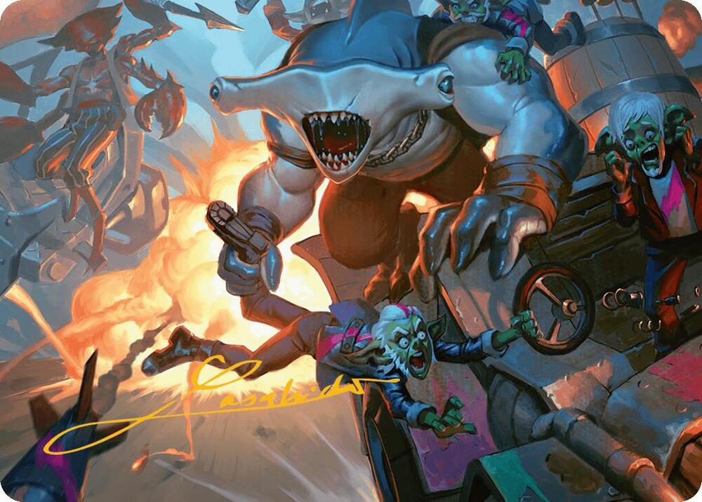 Trade the Helm Art Card (Gold-Stamped Signature) 25 card from Art Series: Aetherdrift
