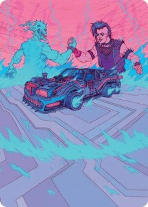 Demonic Junker Art Card 40 card from Art Series: Aetherdrift
