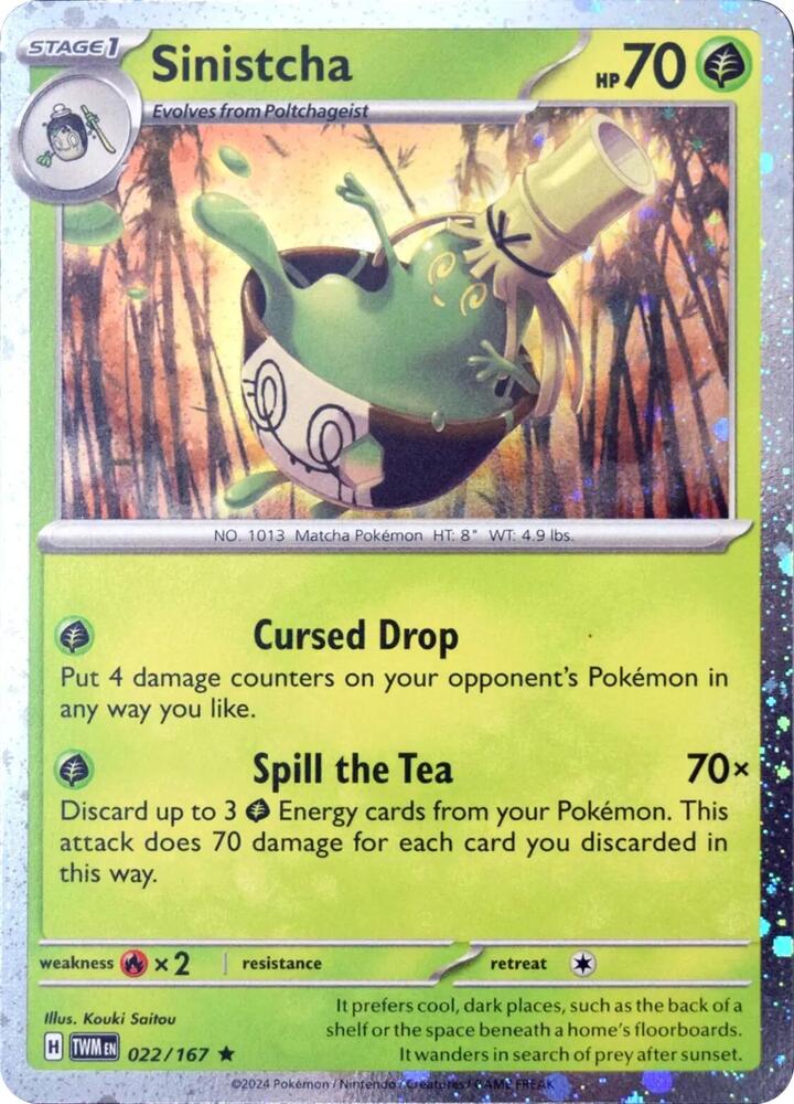 Sinistcha (Cosmos Holo) 022/167 card from Blister Exclusives