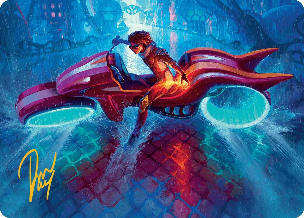 Chandra, Spark Hunter Art Card (Gold-Stamped Signature) 20 card from Art Series: Aetherdrift