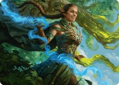Nissa, Worldsoul Speaker Art Card 31 card from Art Series: Aetherdrift