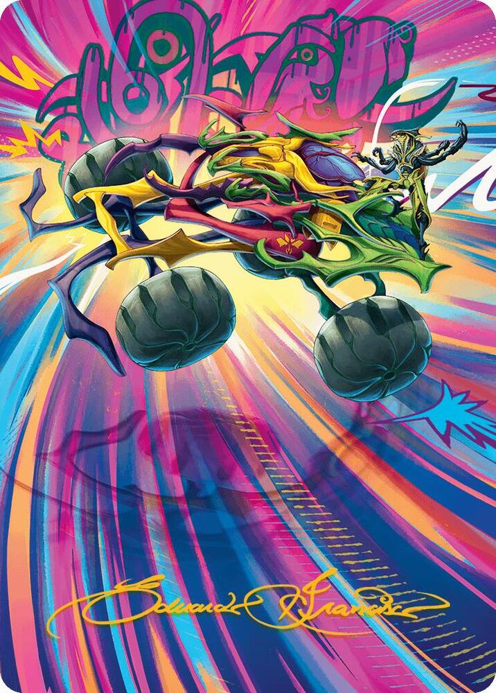 Thunderous Velocipede Art Card (Gold-Stamped Signature) 43 card from Art Series: Aetherdrift