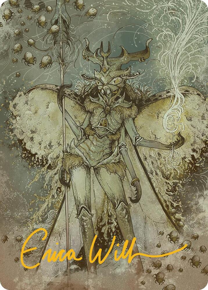 Aatchik, Emerald Radian Art Card (6/54) (Gold-Stamped Signature) card from Art Series: Aetherdrift