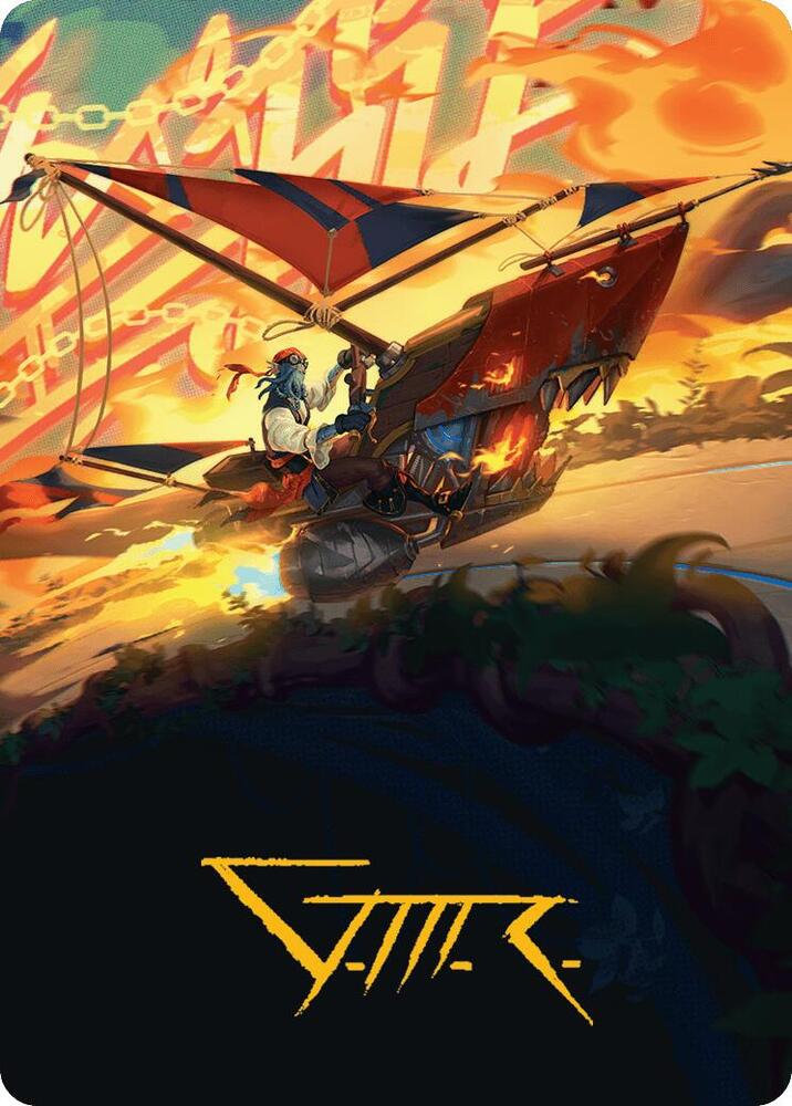 Boosted Sloop Art Card (Gold-Stamped Signature) 47 card from Art Series: Aetherdrift