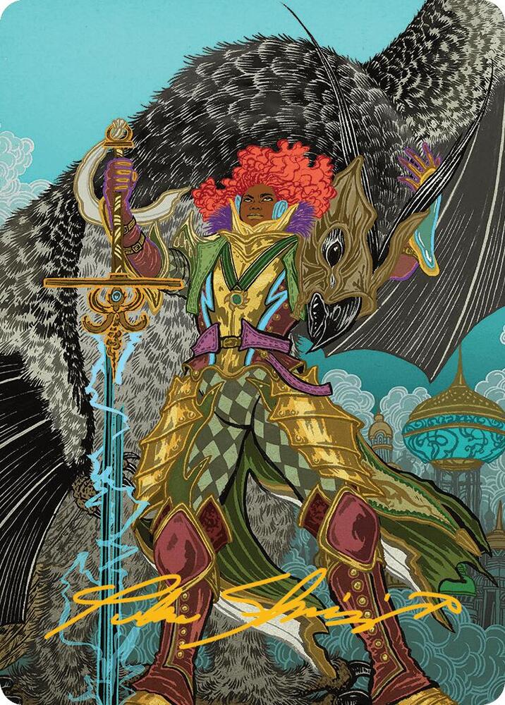 Caradora, Heart of Alacria Art Card (3/54) (Gold-Stamped Signature) card from Art Series: Aetherdrift