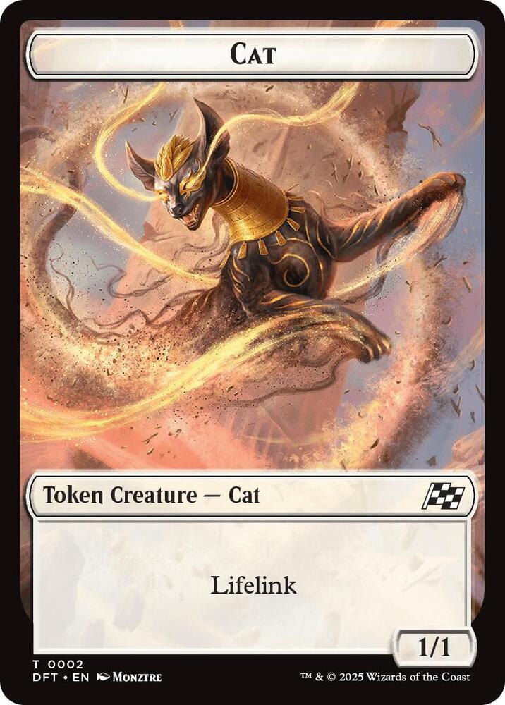Cat // Thopter Double-Sided Token 2 // 10 card from Aetherdrift